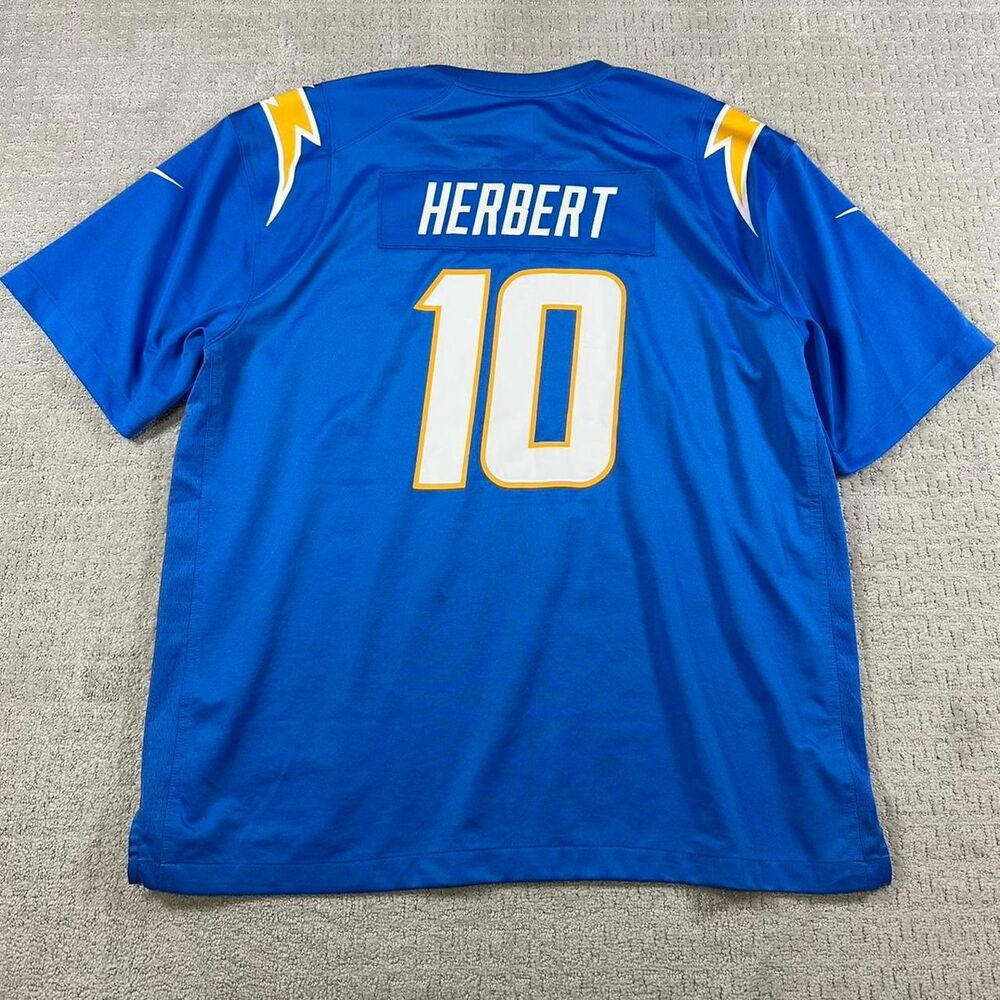 Nike Chargers Justin. Herbert jersey Men's Blue Top